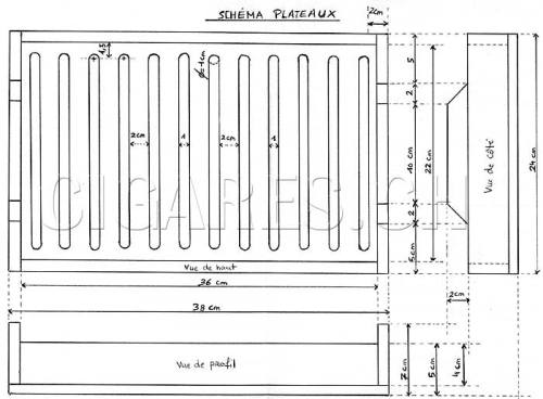 Plan plateau cave à cigares