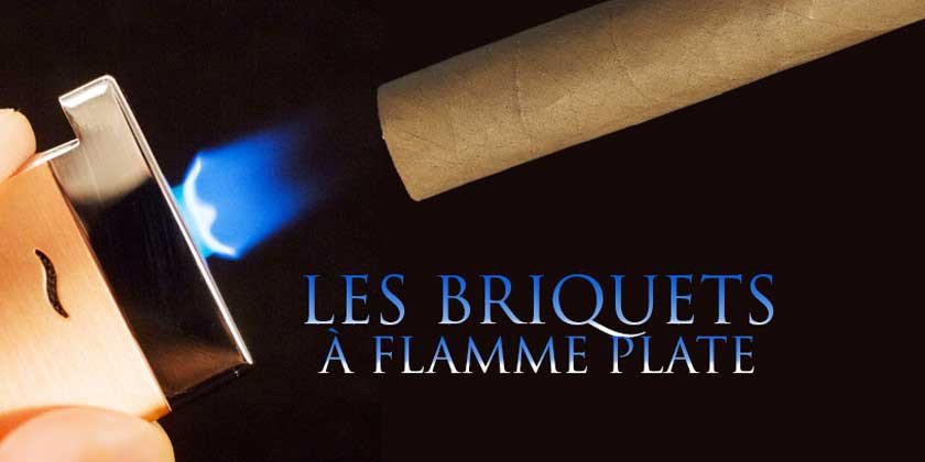 Briquet à flamme plate pour les fumeurs de cigare